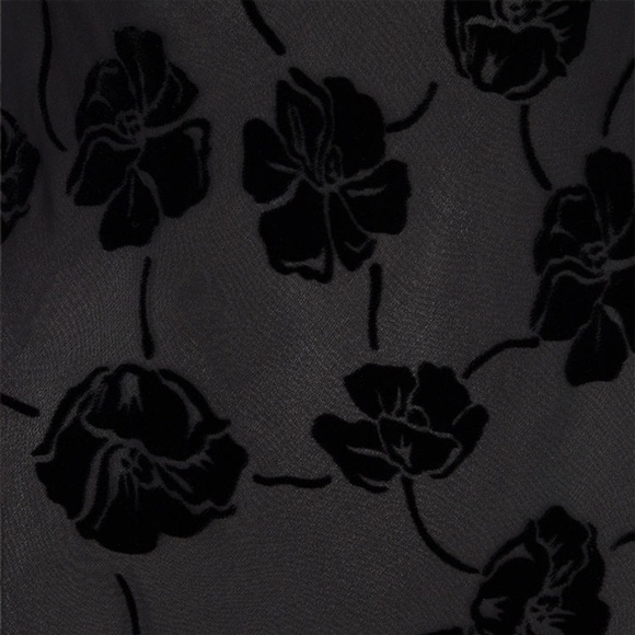 Réalisation Par – The Carla Dress in Lily Devoré Noir - Black - Picture 9 of 16